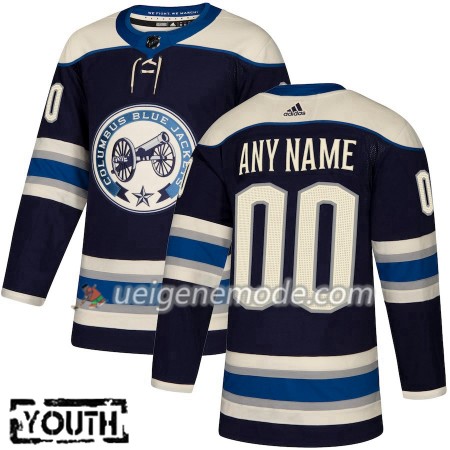 Kinder Eishockey Columbus Blue Jackets Trikot Custom Adidas Alternate 2018-19 Authentic